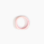 Dinosaur Designs Large Organic Bangle in Shell Pink Colour resin with Wide Fit