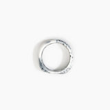 Dinosaur Designs Large Organic Bangle in White Marble Colour resin with Wide Fit