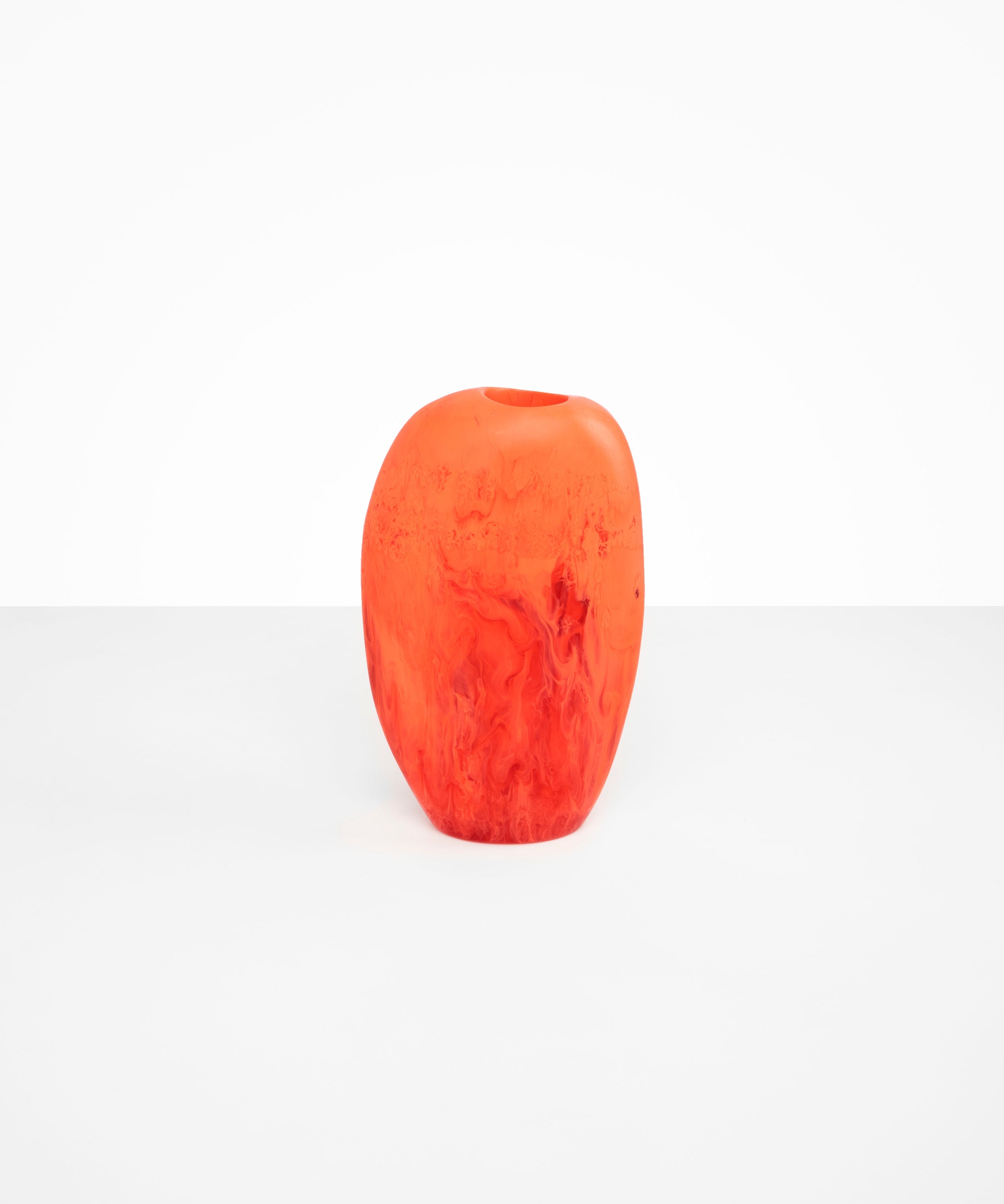 Dinosaur Designs Bold Skipping Stone Vase in Lychee Colour resin