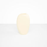 Dinosaur Designs Bold Skipping Stone Vase in Cream Colour resin