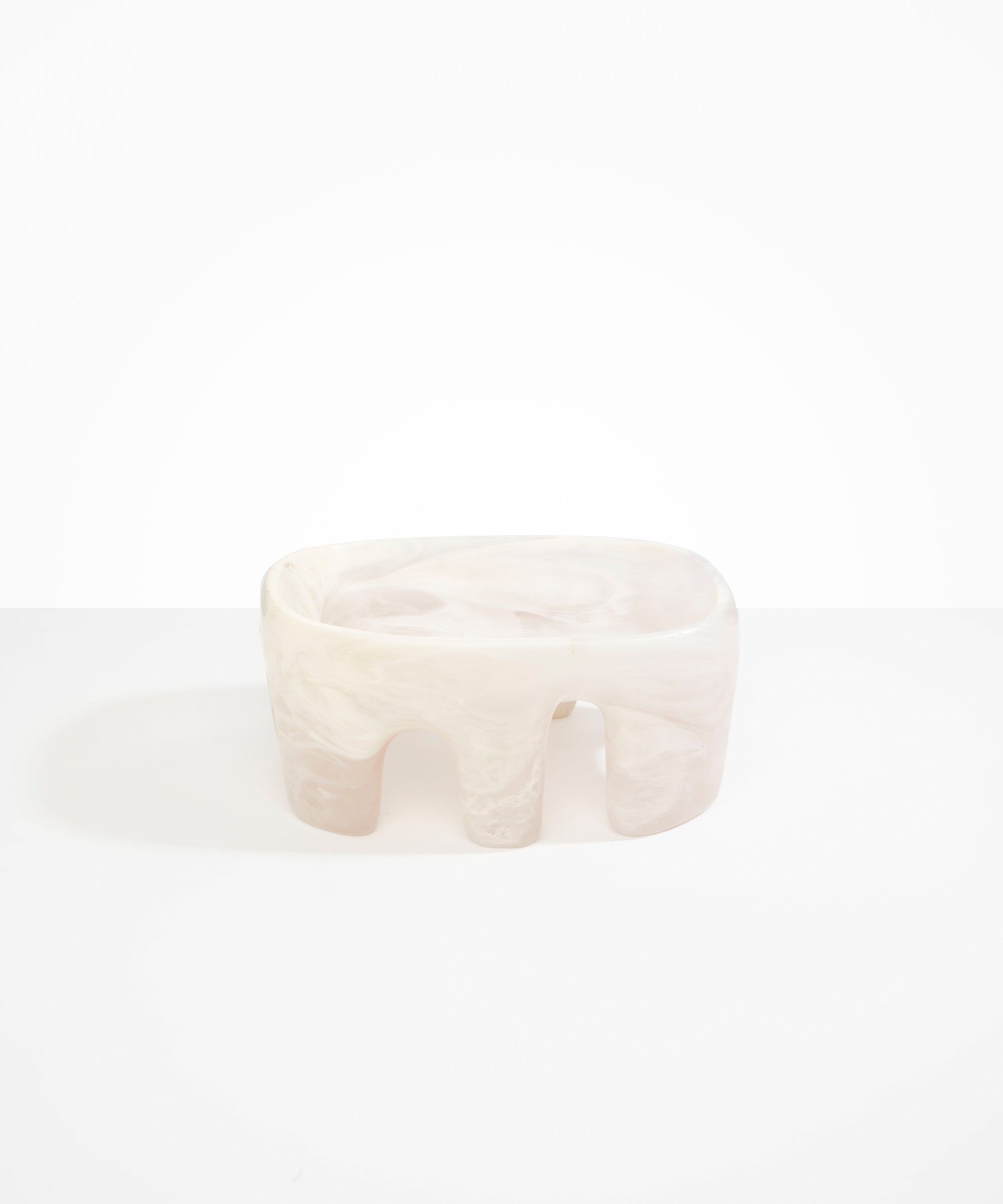 Dinosaur Designs Large Branch Bowl in Chalk Swirl Colour resin