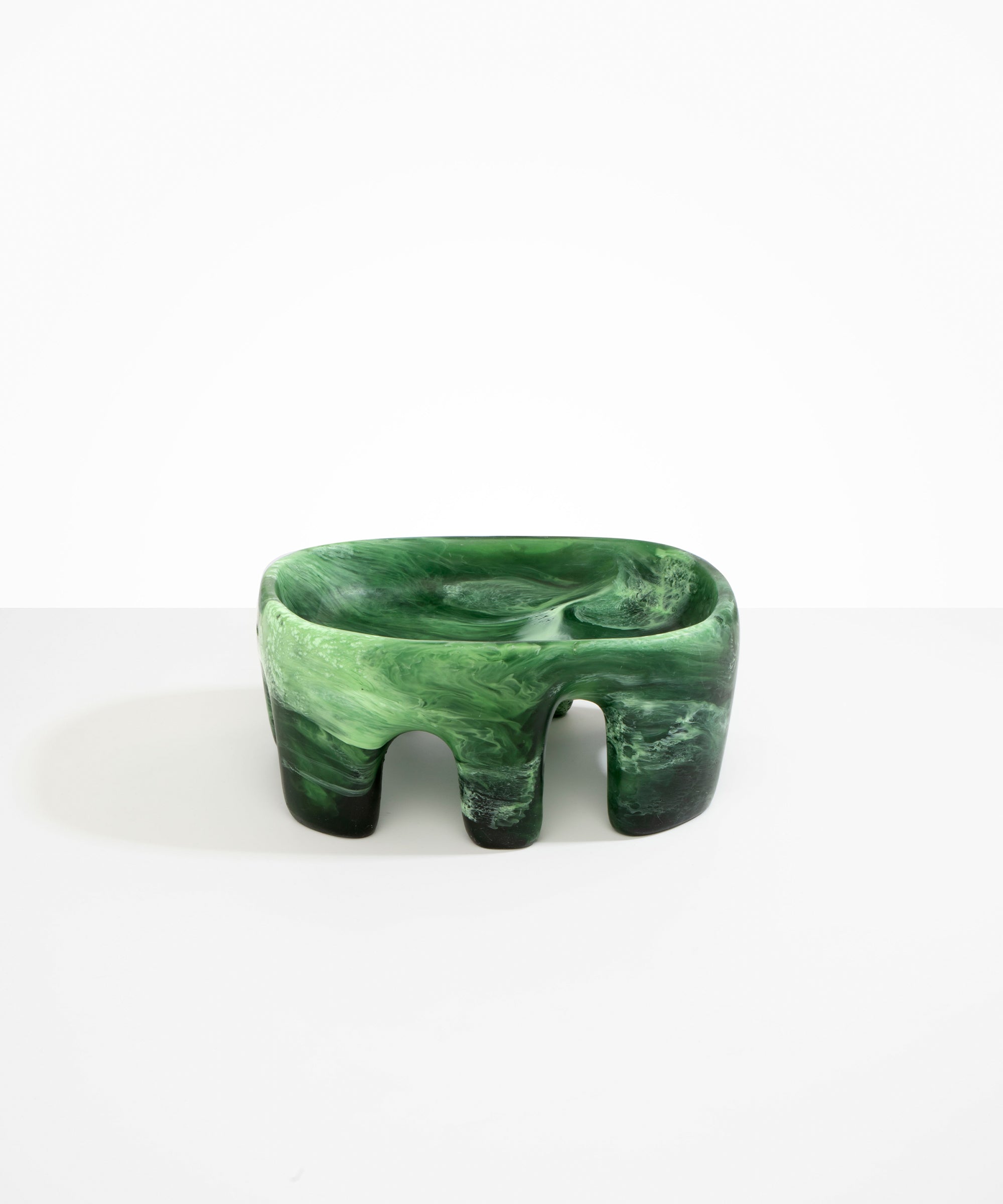 Dinosaur Designs Large Branch Bowl in Moss Colour resin