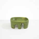 Dinosaur Designs Large Branch Bowl in Olive Colour resin