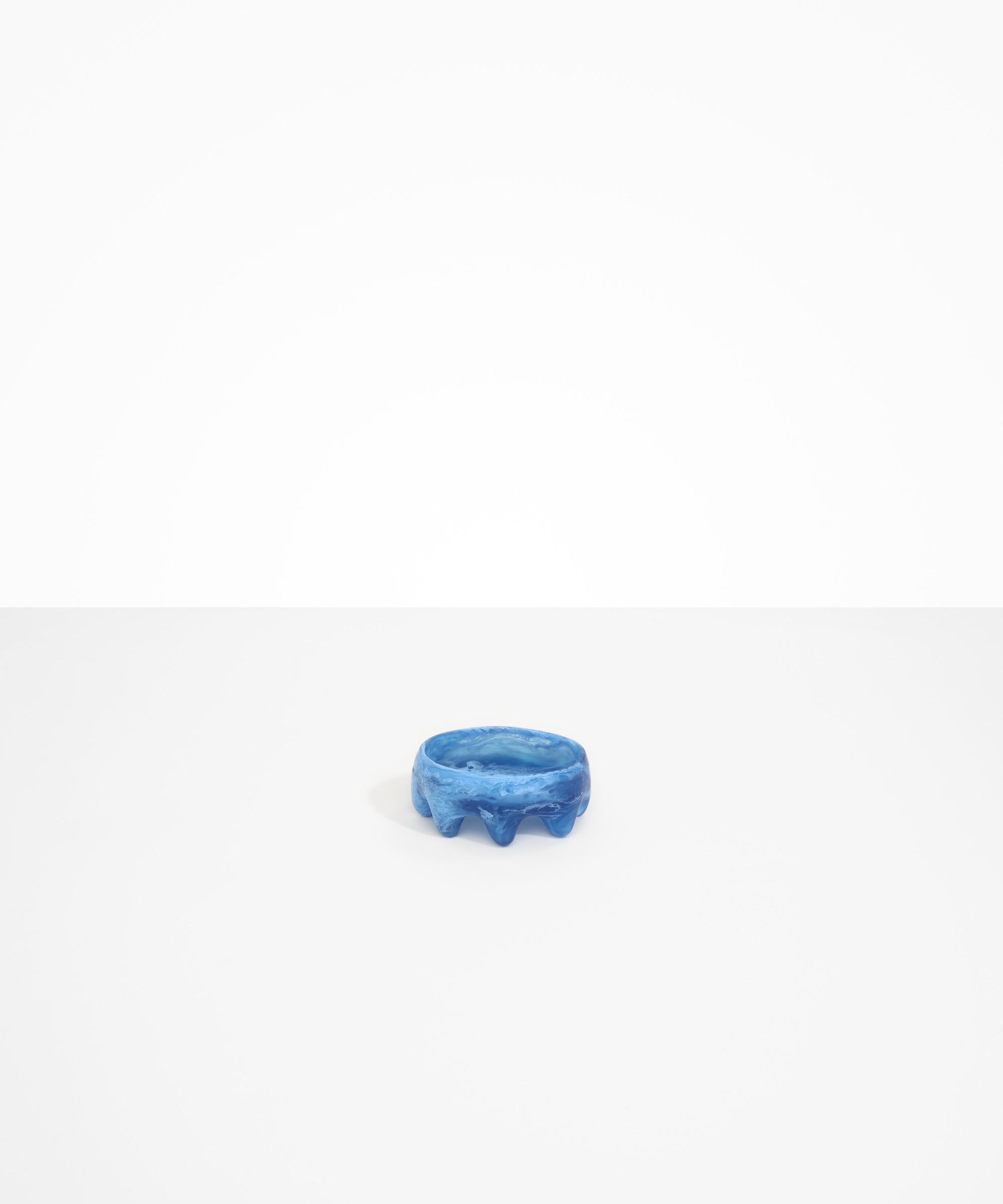 Dinosaur Designs Crown Dish in Sky Colour resin