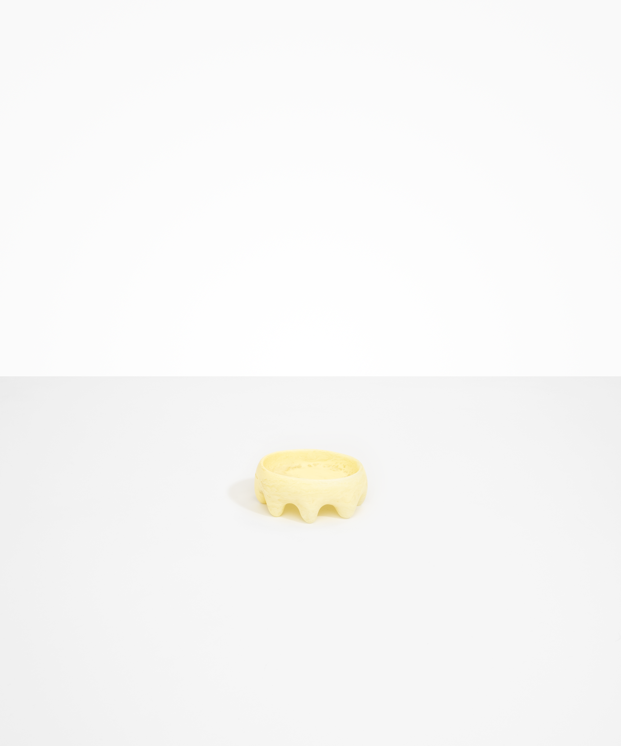 Dinosaur Designs Crown Dish in Lemon Colour resin