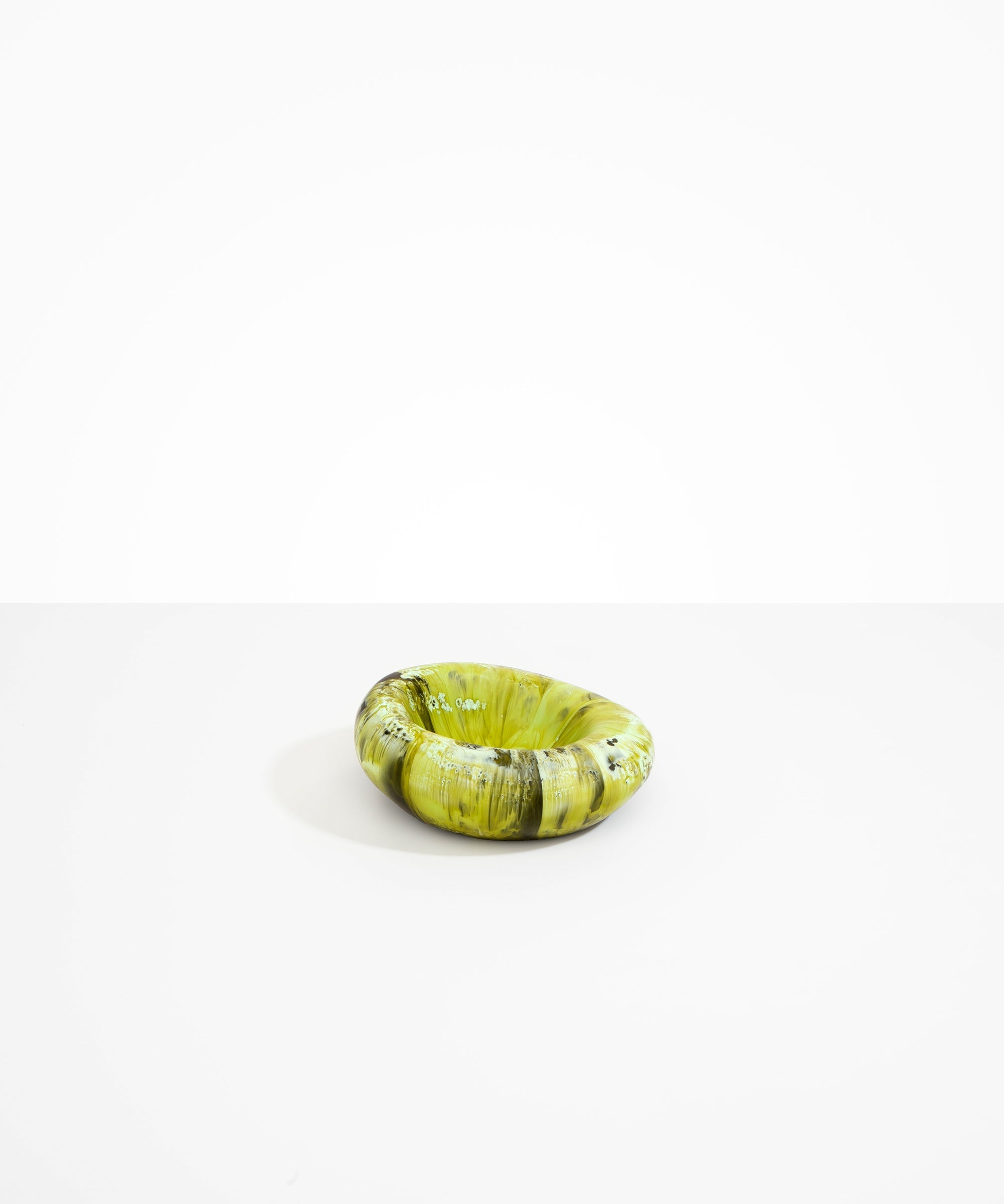 Dinosaur Designs Drift Dish in Malachite Colour resin