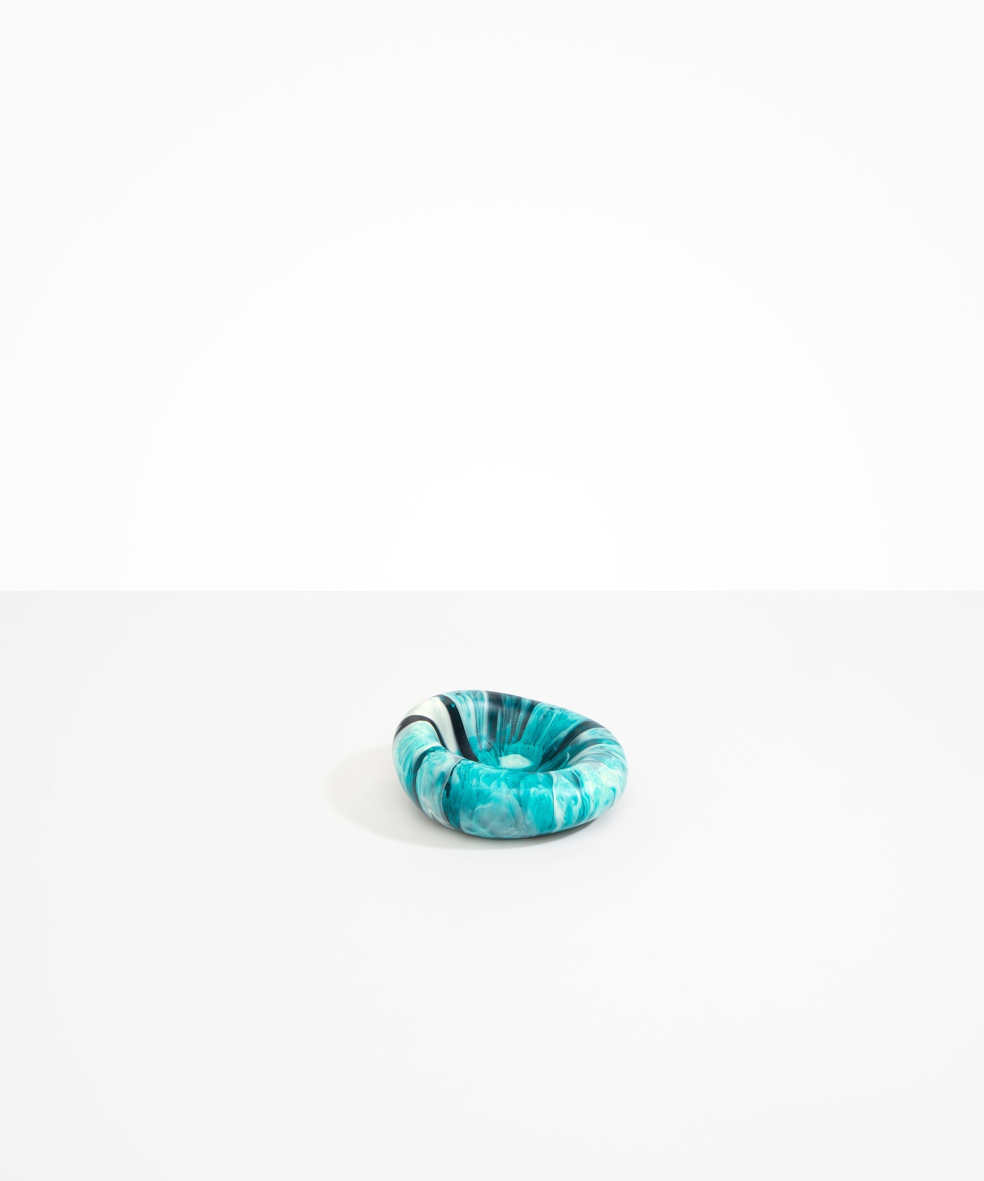 Dinosaur Designs Medium Drift Dish in Lagoon Colour resin