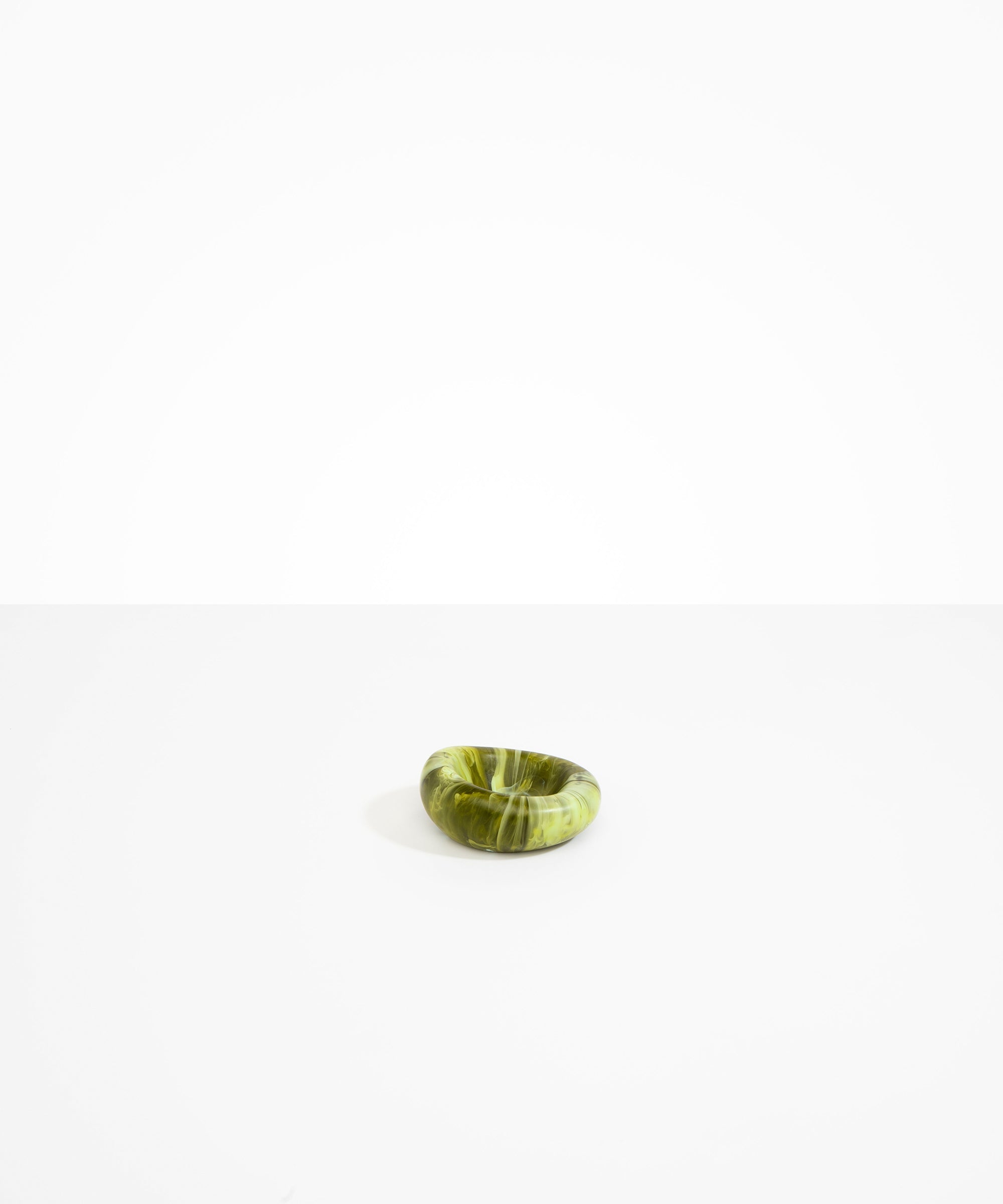 Dinosaur Designs Small Drift Dish in Malachite Colour resin