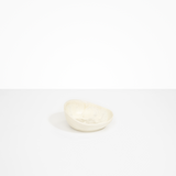 Dinosaur Designs Flow Dessert Bowl in Chalk Swirl Colour resin