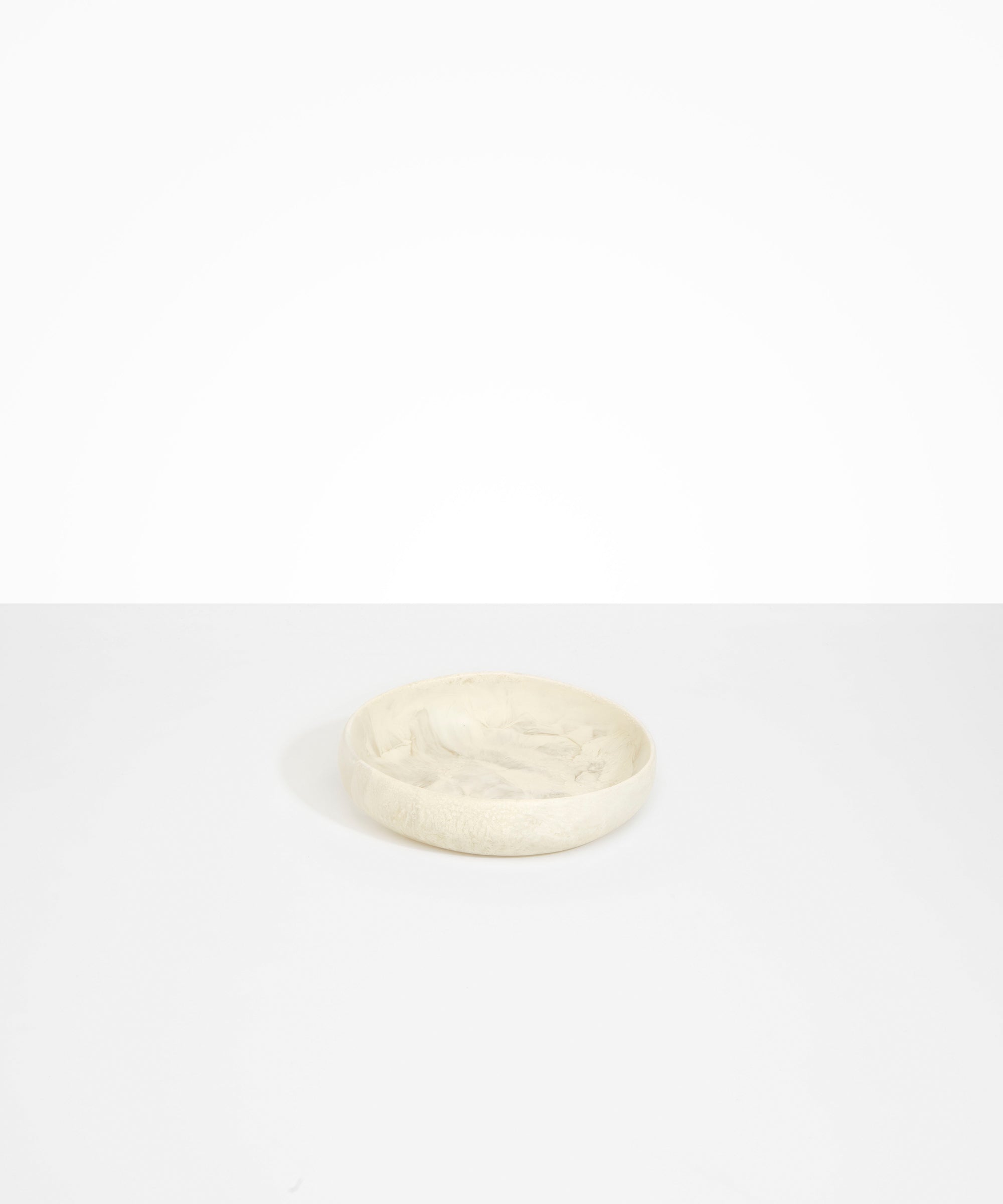 Dinosaur Designs Small Earth Bowl in Chalk Swirl Colour resin
