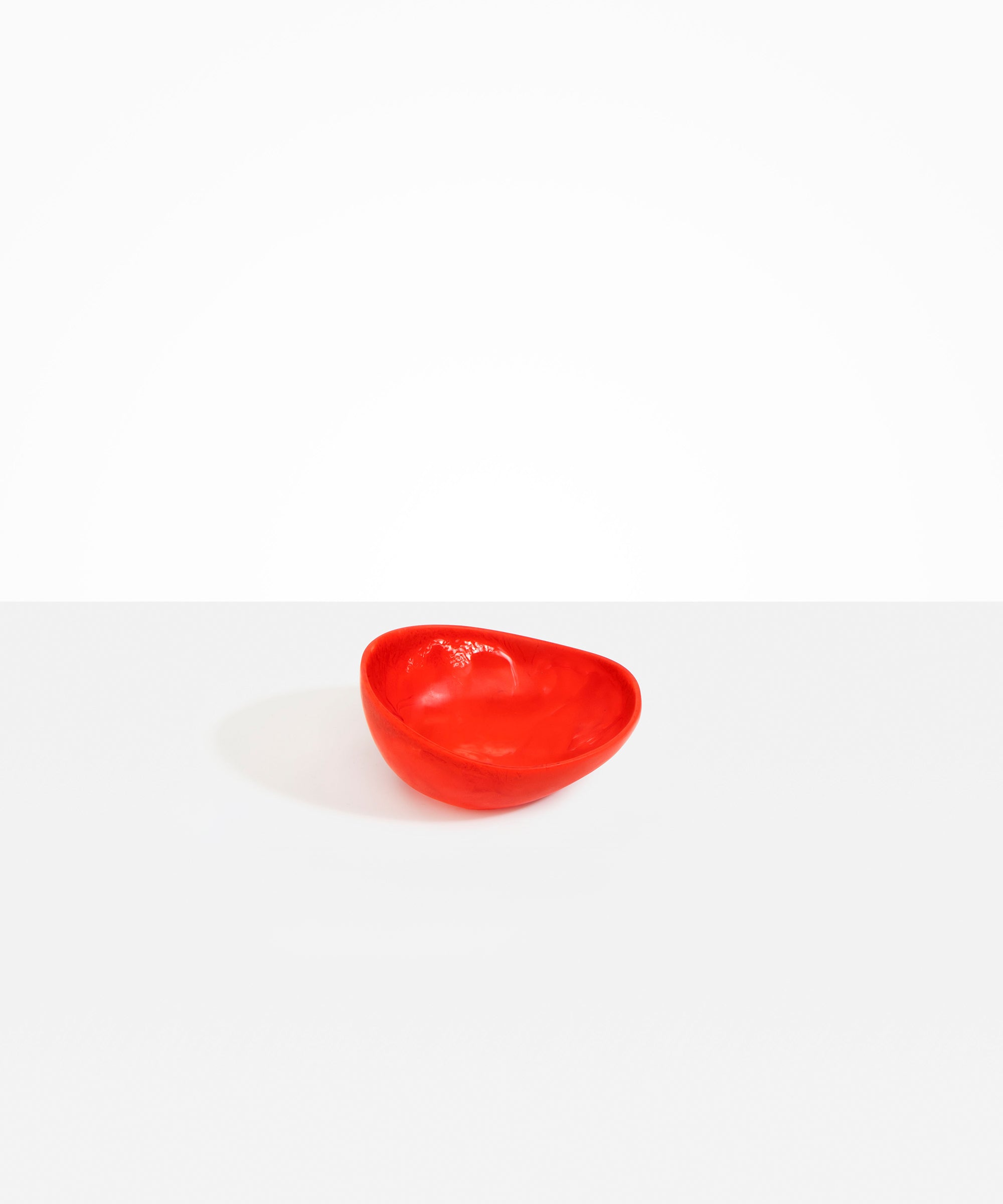 Dinosaur Designs Flow Dessert Bowl in Poppy Colour resin