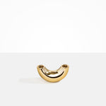 Dinosaur Designs Metal Horn Candlestick Holder in Brass Material