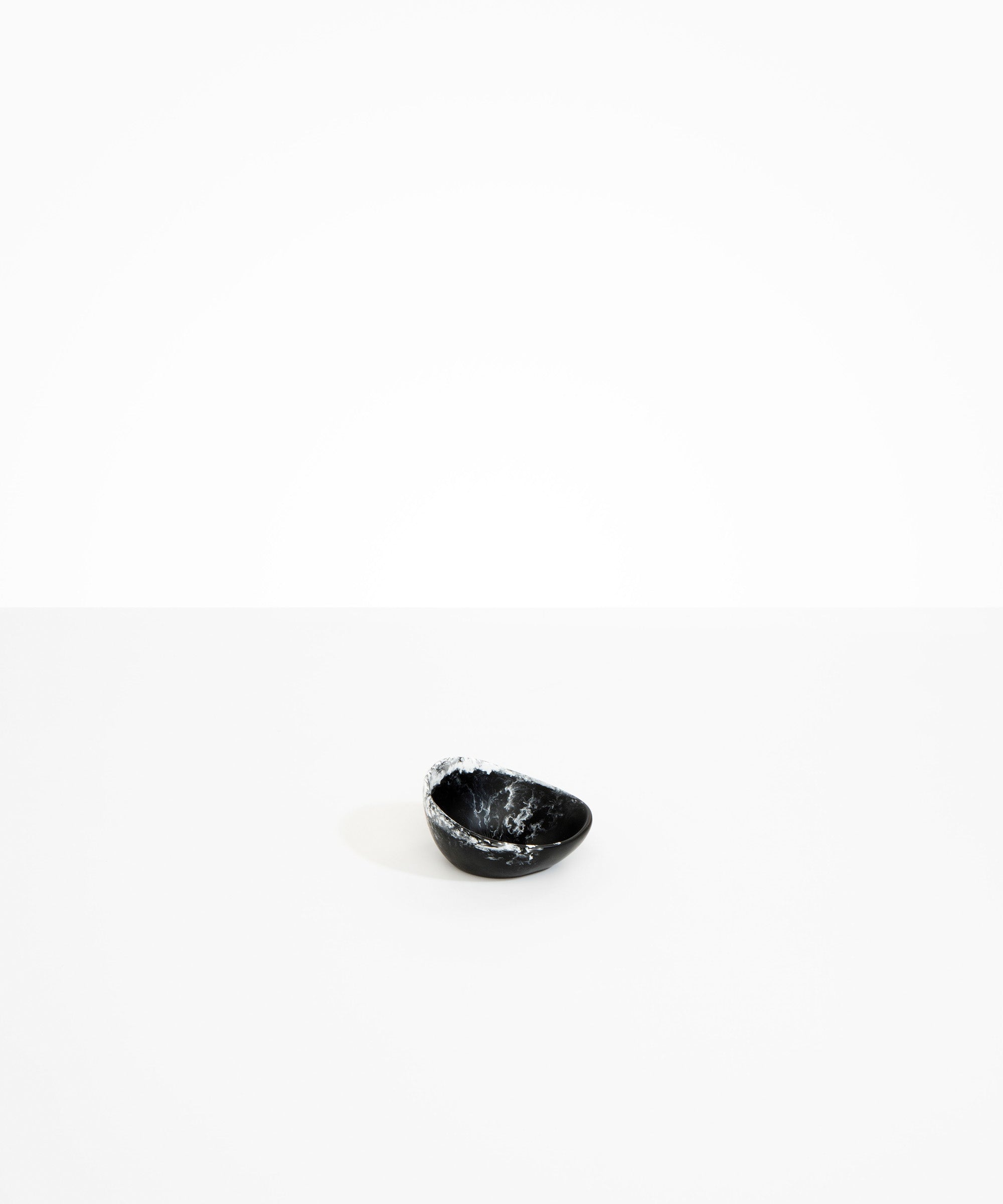Dinosaur Designs Flow Spice Dish in Black Marble Colour resin