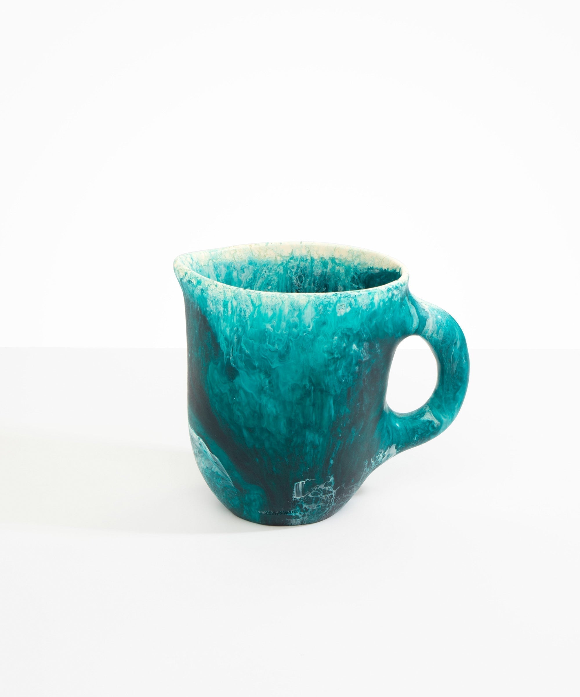 Dinosaur Designs Large Rock Jug in Lagoon Colour resin