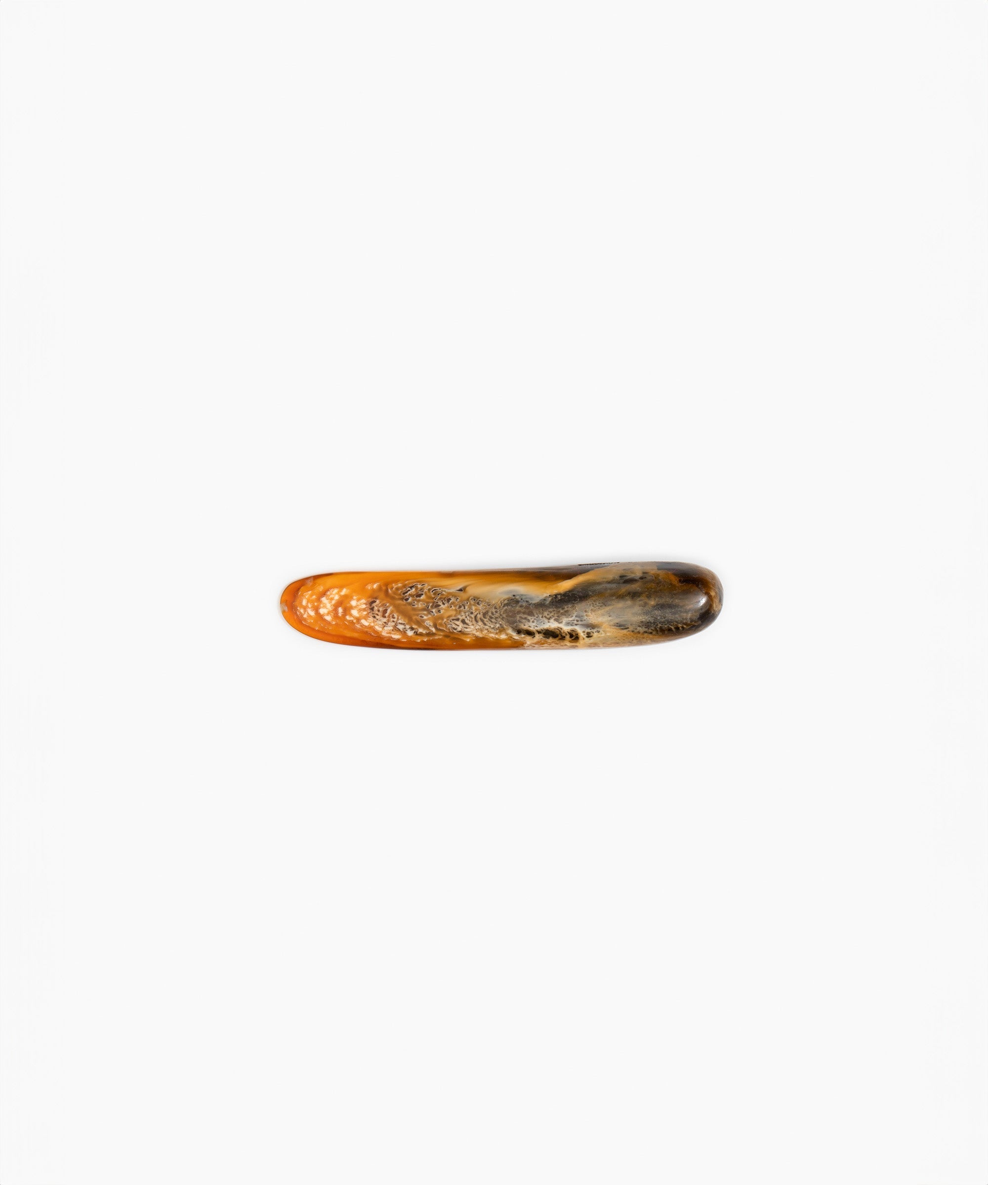 Dinosaur Designs Stone Butter Knife in Dark Horn Colour resin
