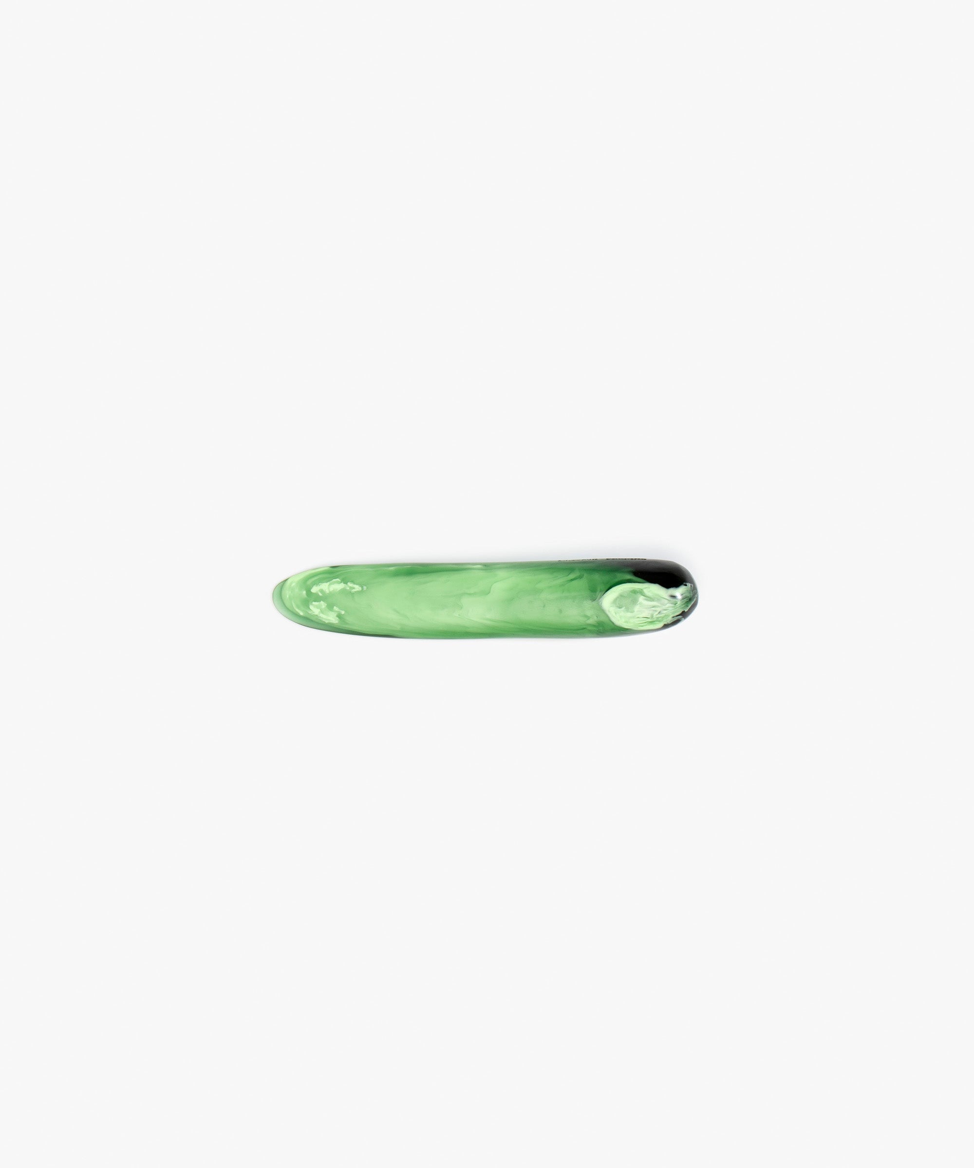 Dinosaur Designs Stone Butter Knife in Moss Colour resin