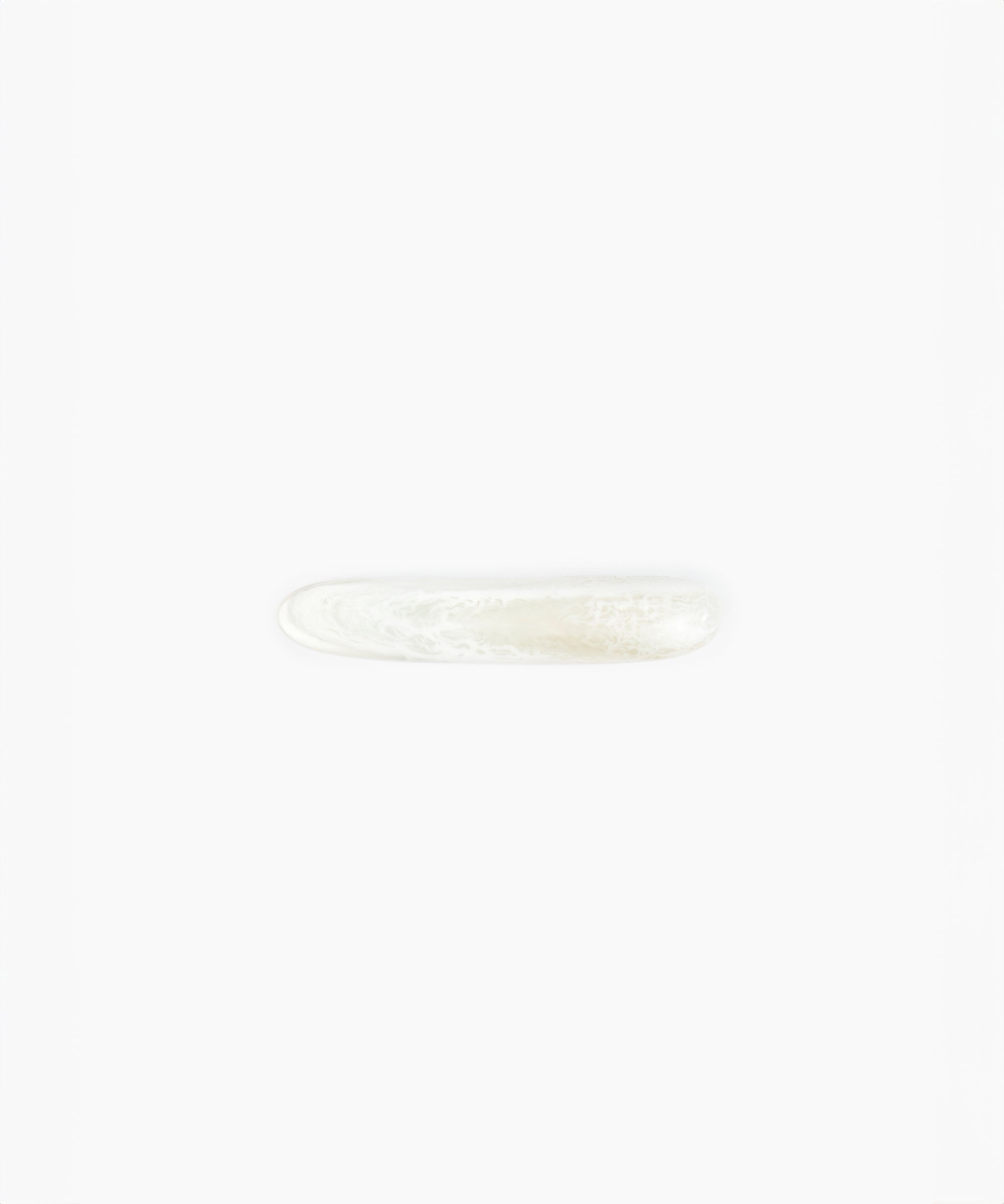 Dinosaur Designs Stone Butter Knife in Snow Swirl Colour resin