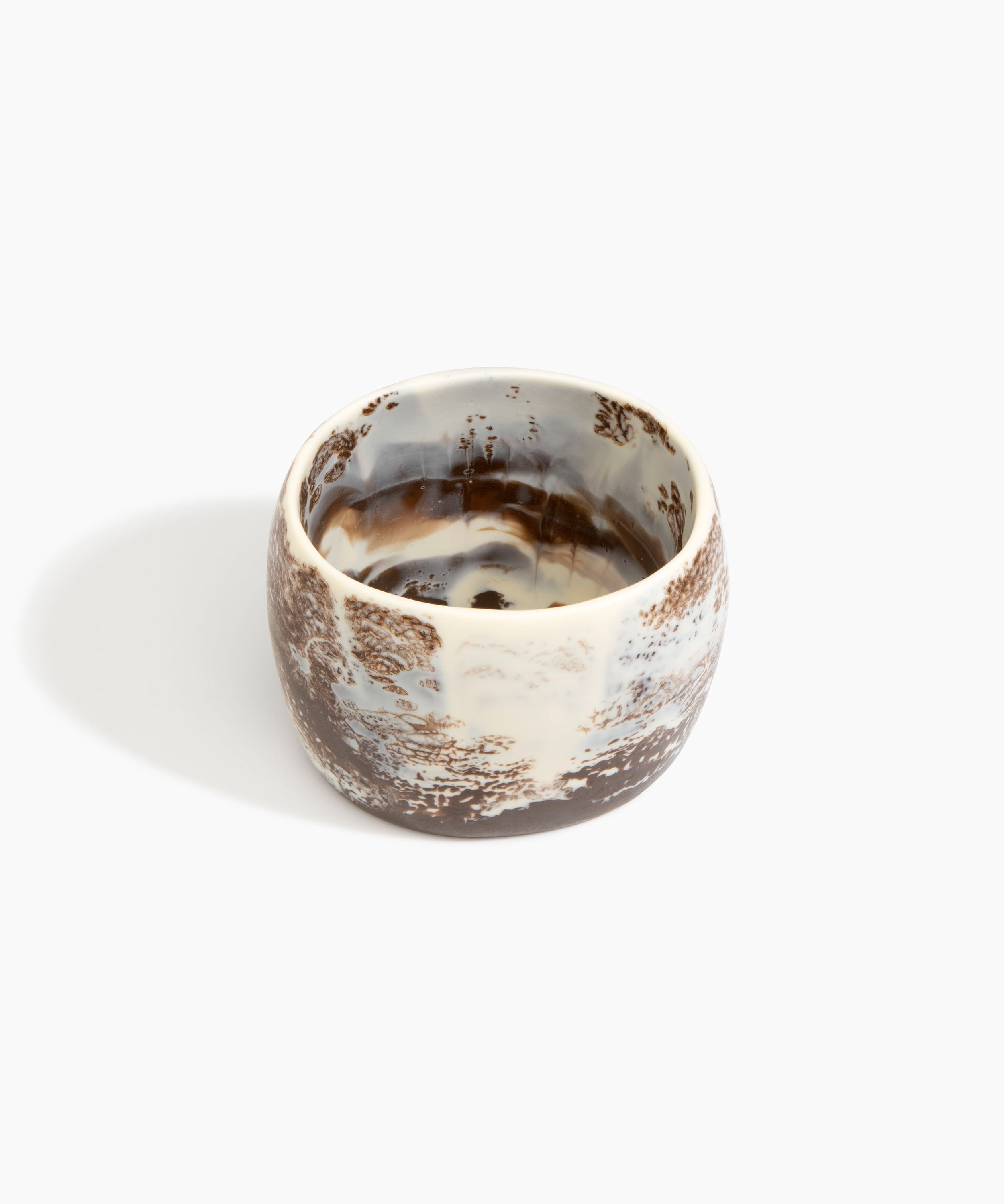 Dinosaur Designs Extra Large Organic Oval Bangle in Cappuccino Colour resin with Wide Fit
