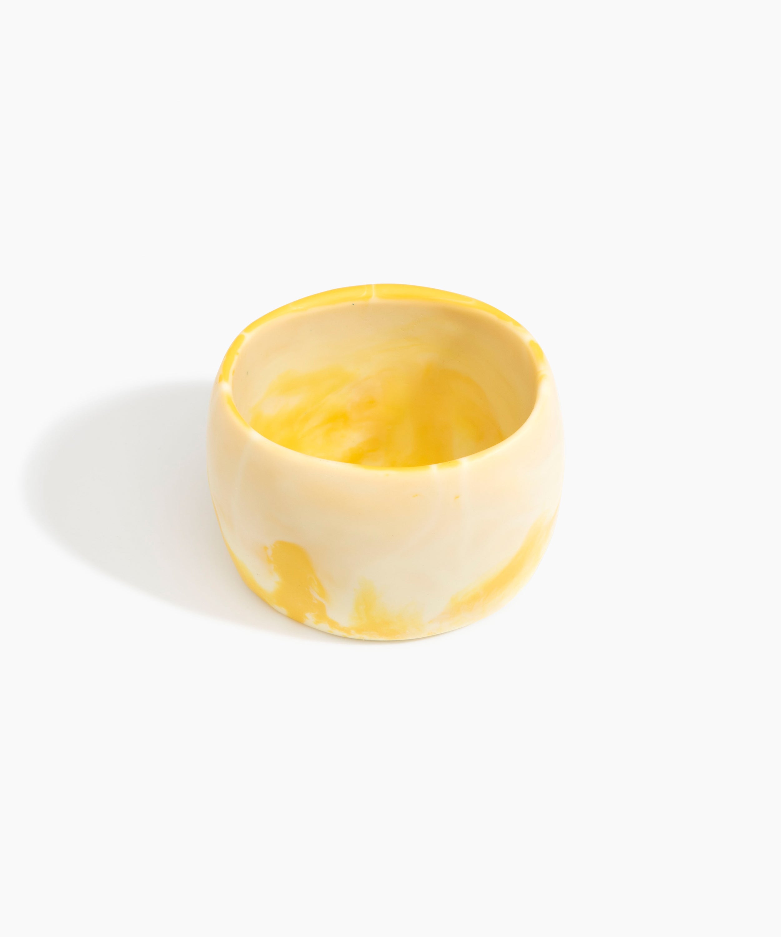 Dinosaur Designs Extra Large Organic Oval Bangle in Daisy Colour resin with Wide Fit