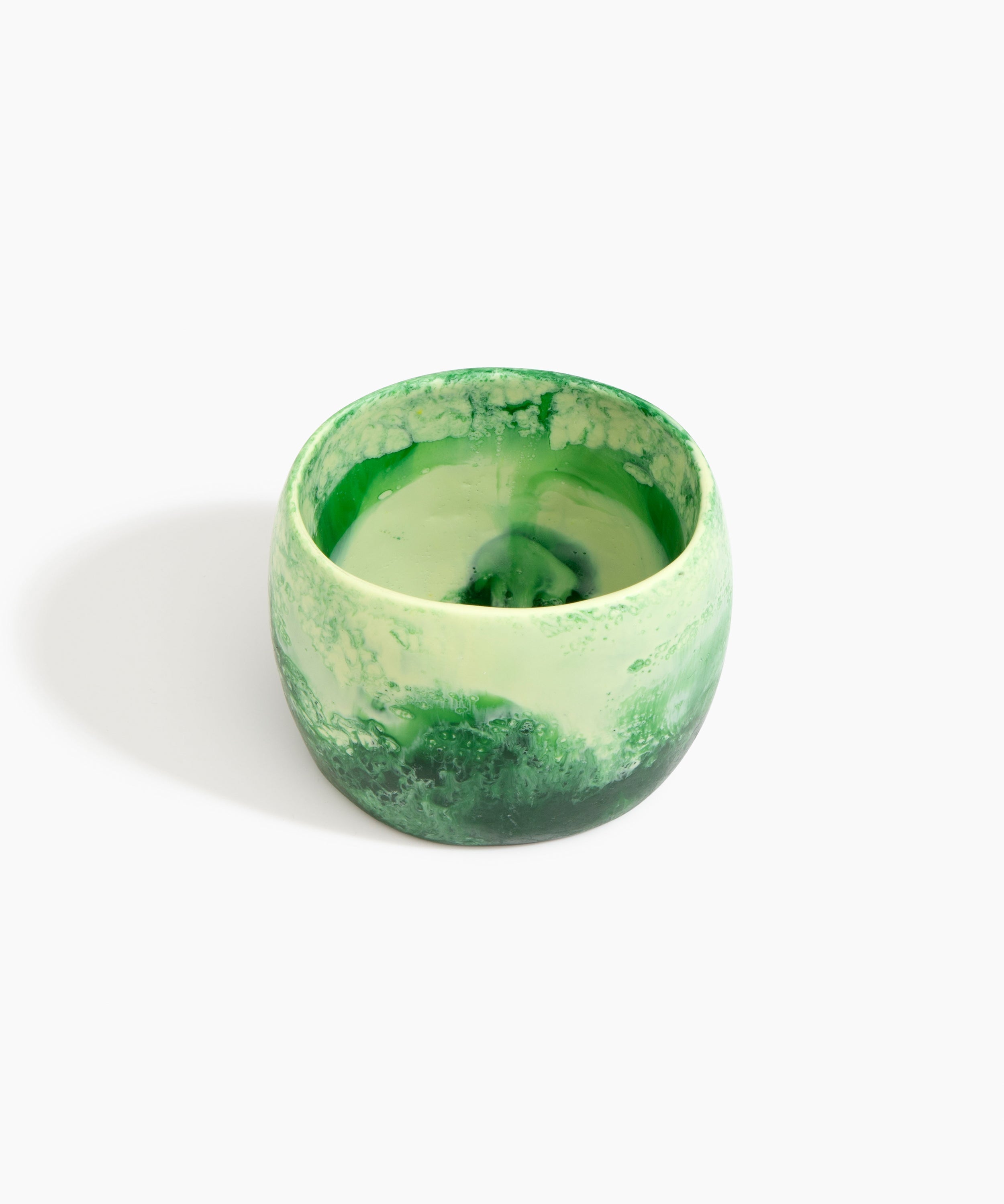 Dinosaur Designs Extra Large Organic Oval Bangle in Grass Colour resin with Wide Fit