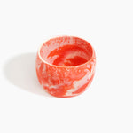 Dinosaur Designs Extra Large Organic Oval Bangle in Strawberry Colour resin with Wide Fit