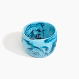Dinosaur Designs Extra Large Organic Oval Bangle in Water Colour resin with Wide Fit