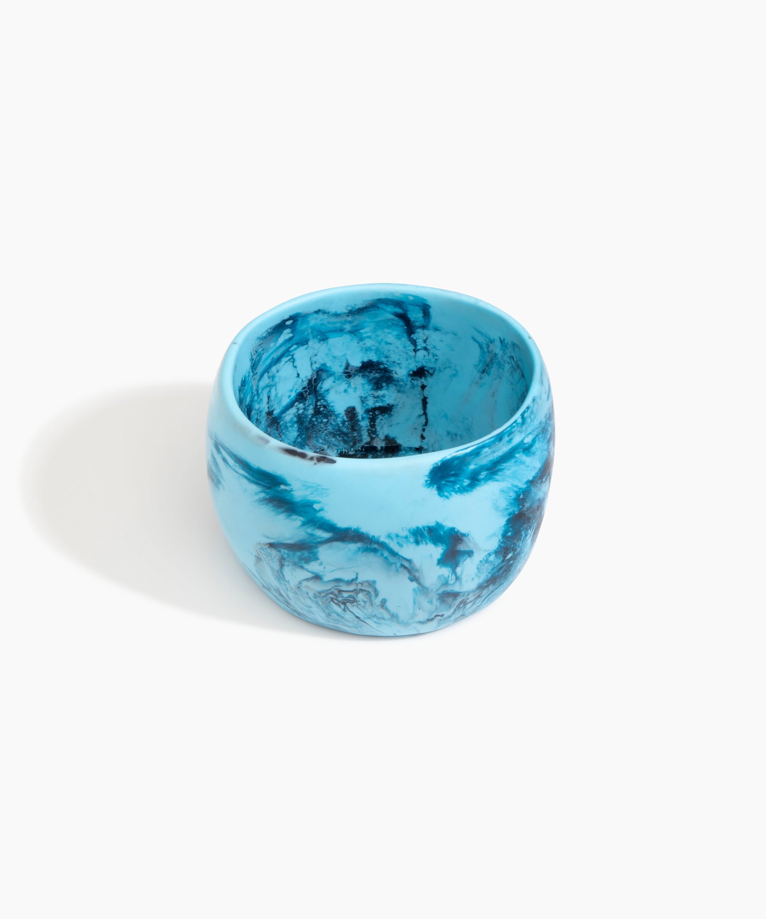 Dinosaur Designs Extra Large Organic Oval Bangle in Water Colour resin with Wide Fit