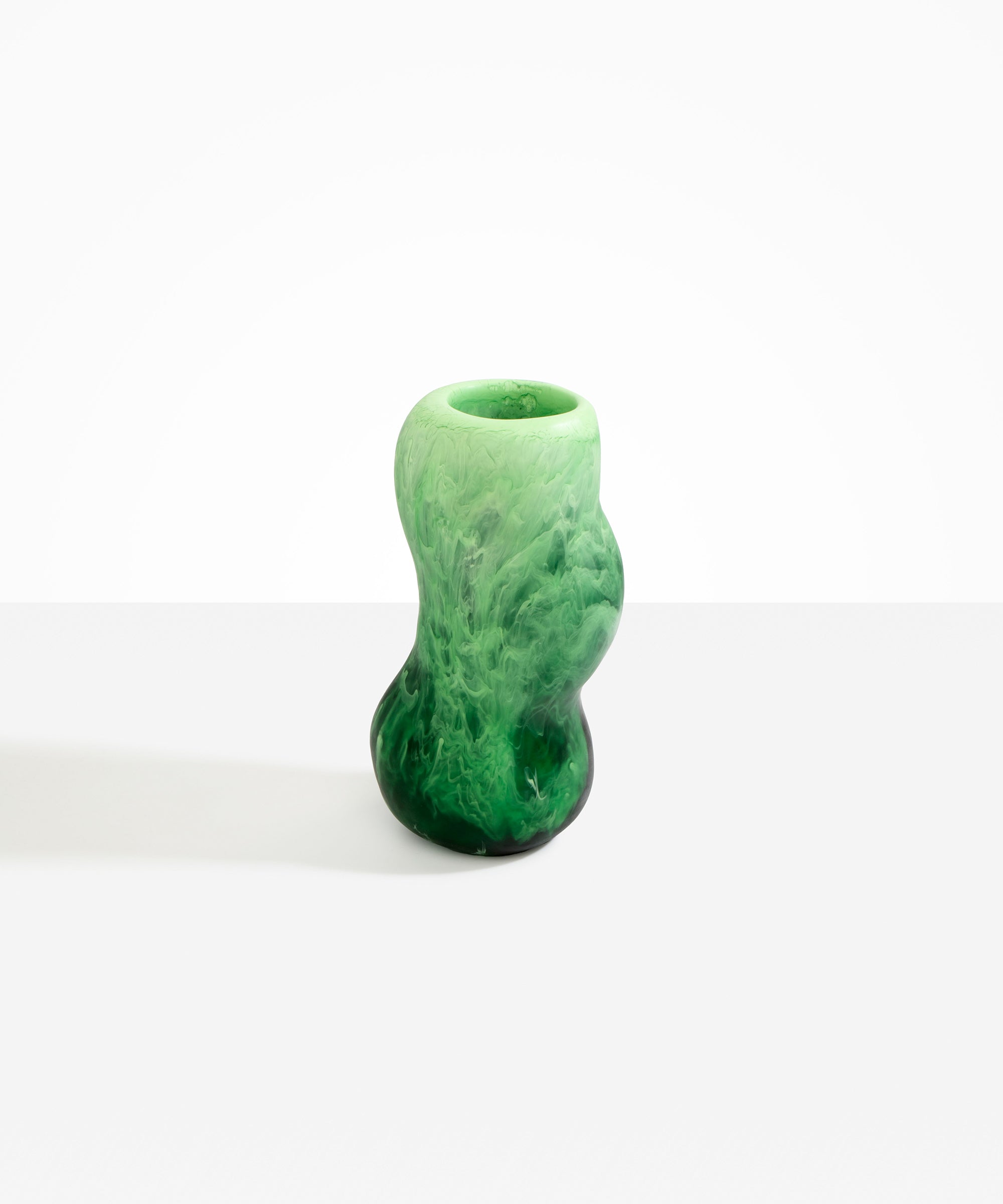 Dinosaur Designs Medium Valley Vase in Moss Colour resin