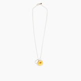 Dinosaur Designs Small Splash Chain Pendant in Daisy Colour resin with 925 Sterling Silver Material