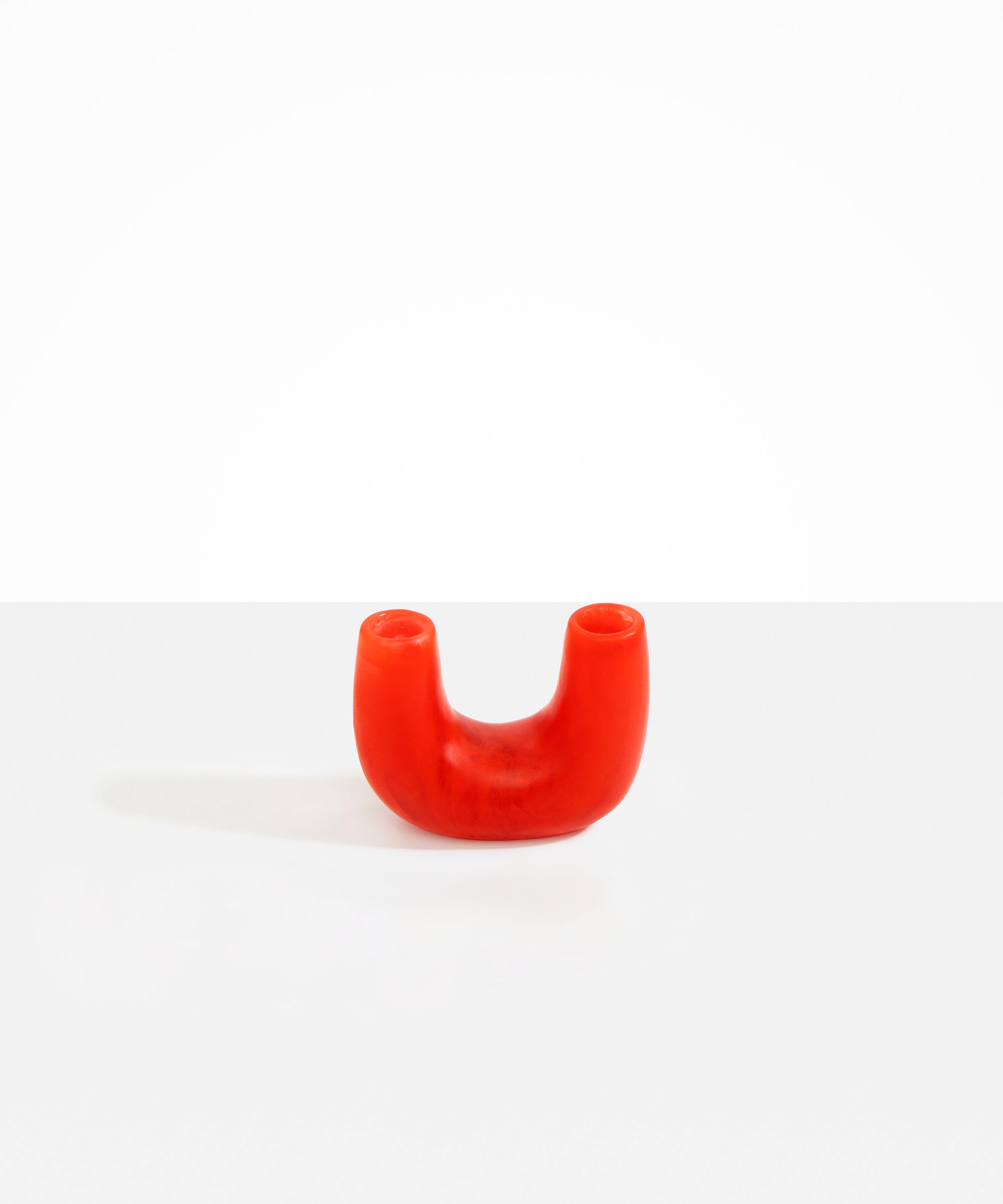 Dinosaur Designs Mini Branch Vase in Poppy Colour resin