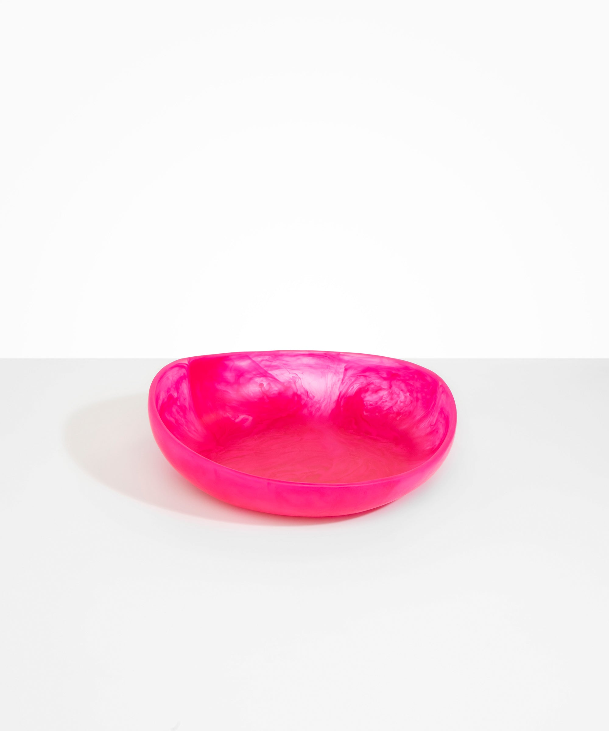 Dinosaur Designs Medium Flow Bowl in Flamingo Colour resin