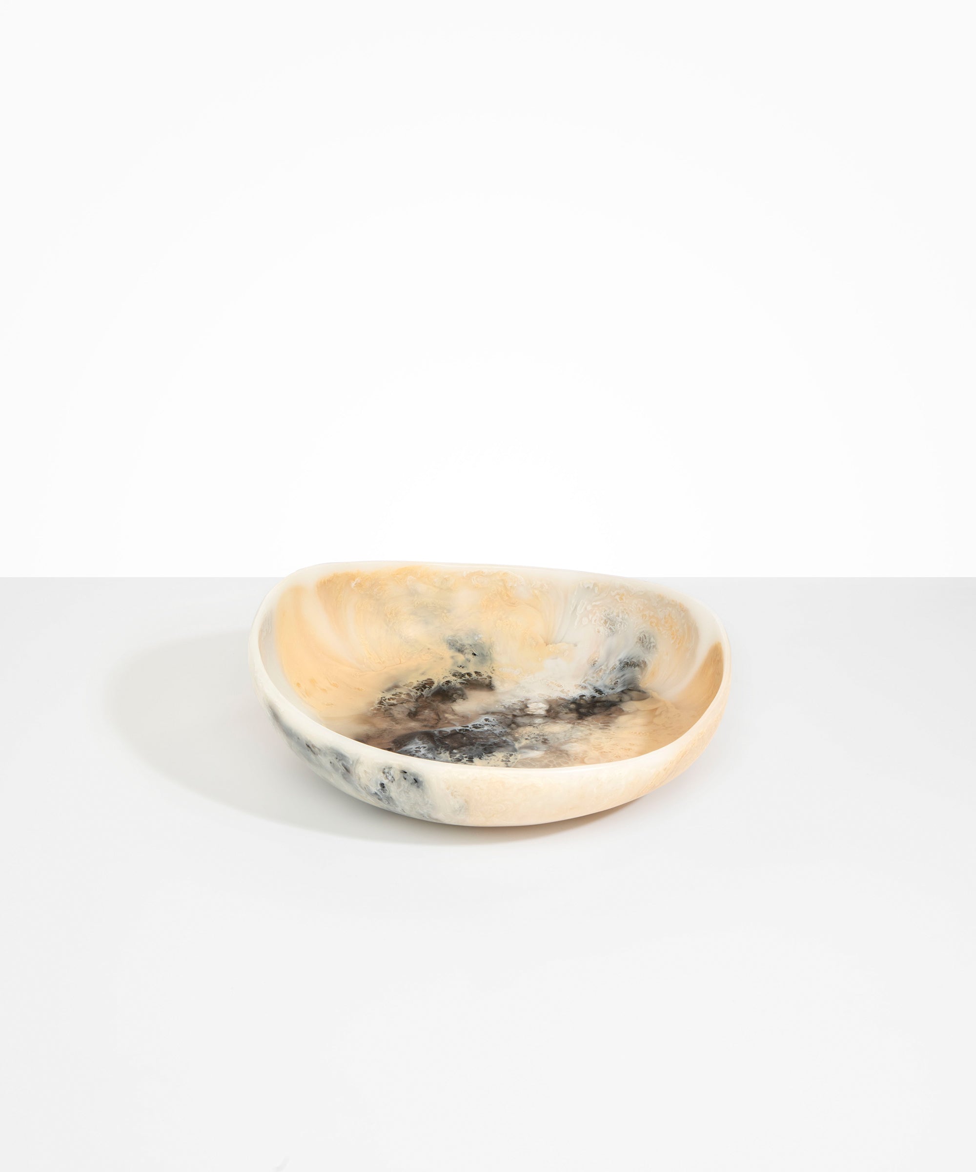 Dinosaur Designs Medium Flow Bowl in Sandy Pearl Colour resin