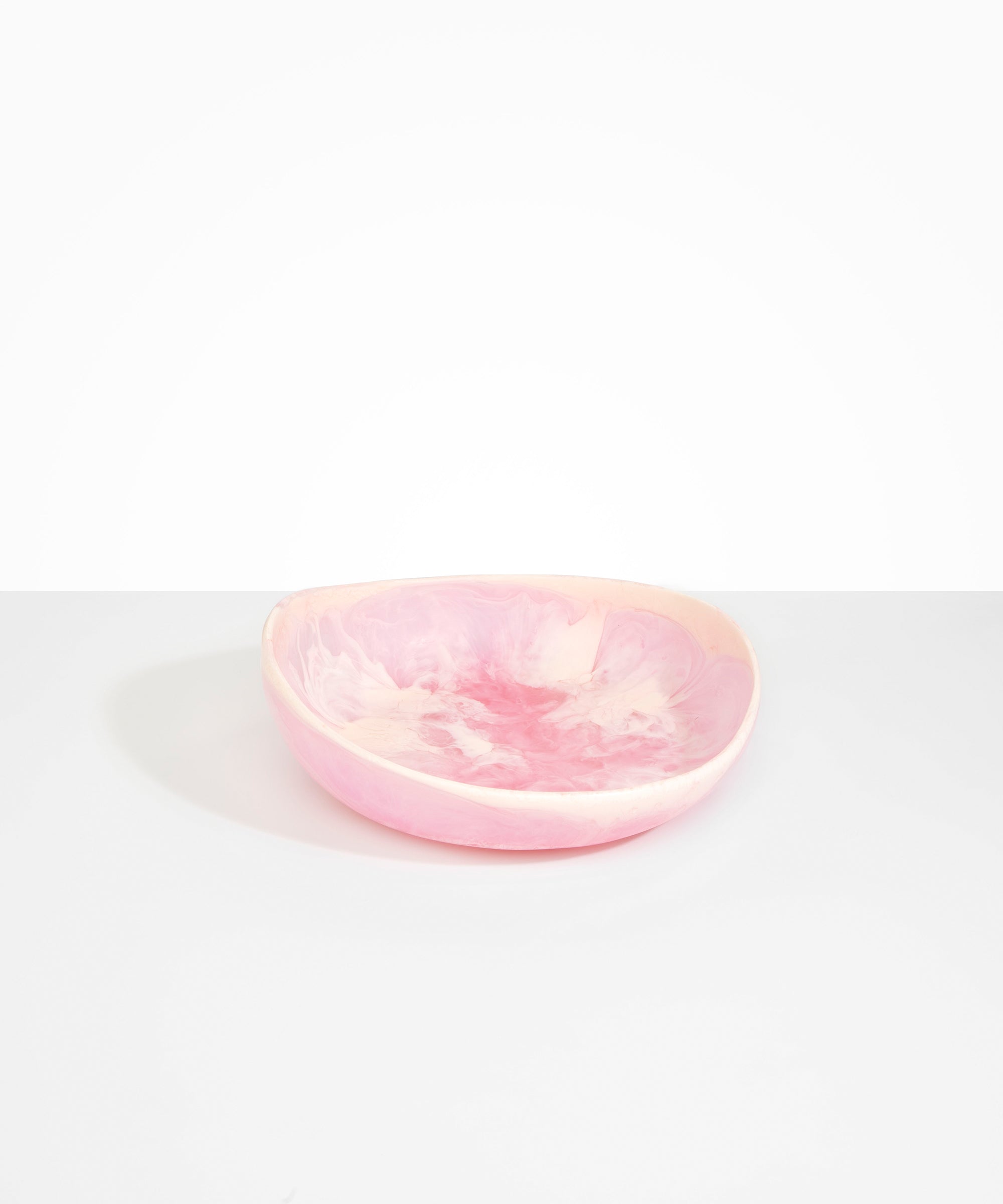 Dinosaur Designs Medium Flow Bowl in Shell Pink Colour resin