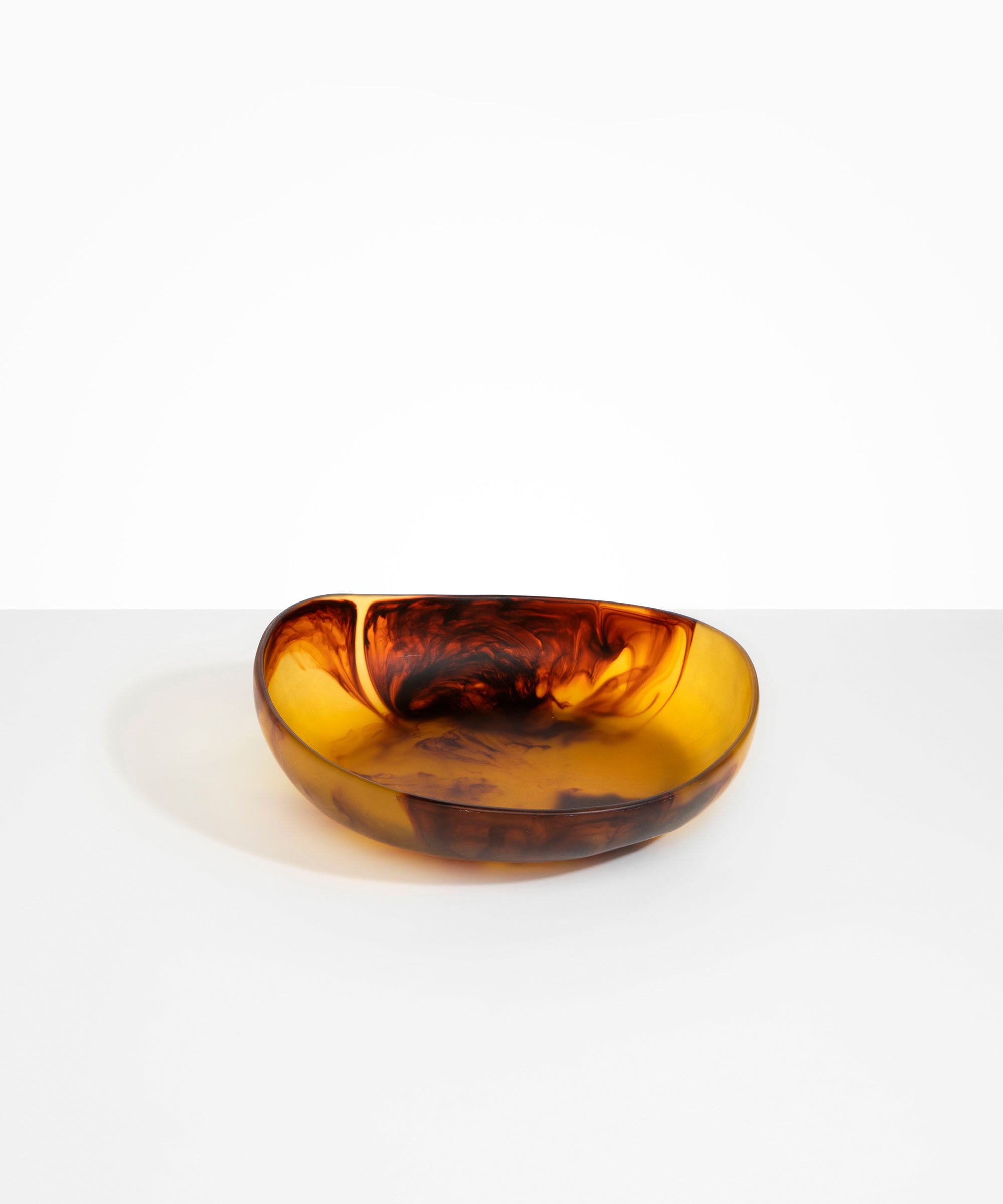 Dinosaur Designs Medium Flow Bowl in Tortoise Colour resin