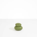 Dinosaur Designs Medium Pebble Jar in Olive Colour resin