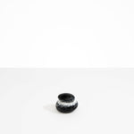 Dinosaur Designs Small Pebble Jar in Black Marble Colour resin