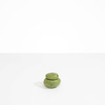 Dinosaur Designs Small Pebble Jar in Olive Colour resin