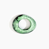 Dinosaur Designs Large Rock Bangle in Moss Colour resin with Wide Fit