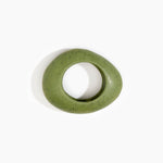 Dinosaur Designs Large Rock Bangle in Olive Colour resin with Wide Fit