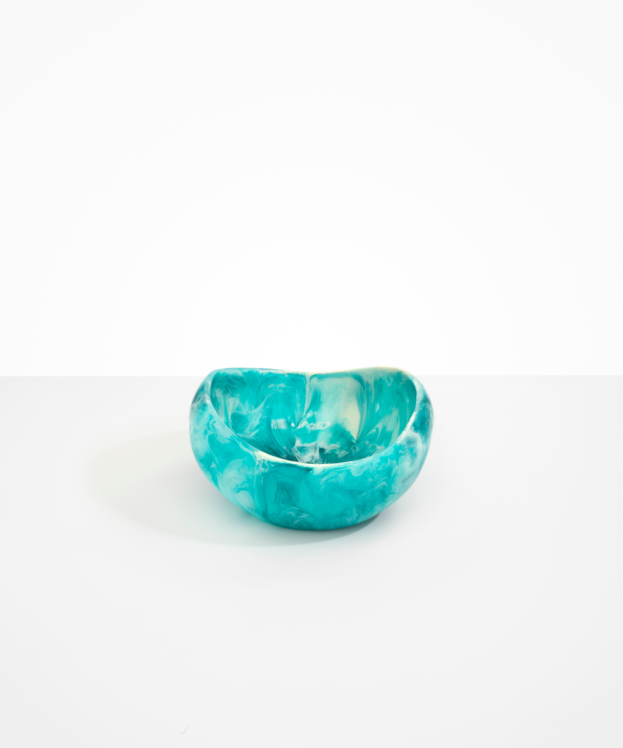 Dinosaur Designs Large Beetle Bowl in Lagoon Colour resin