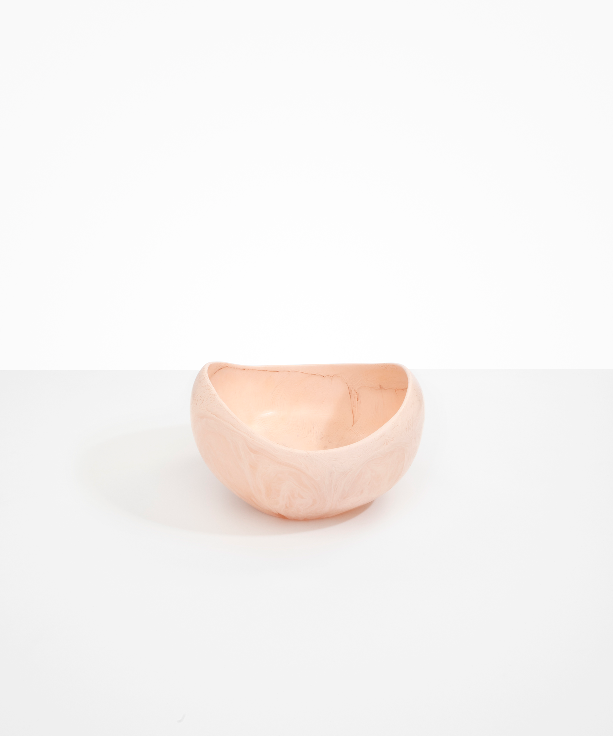Dinosaur Designs Large Beetle Bowl in Rose Swirl Colour resin