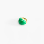 Dinosaur Designs Large Horn Ring in Leaf Colour resin with Nano-Coated Brass Material
