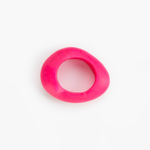 Dinosaur Designs Large Rock Bangle in Flamingo Colour resin with Wide Fit