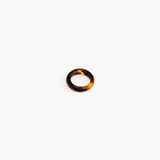 Dinosaur Designs Modern Tribal Band Ring in Tortoise Colour resin with Wide Fit