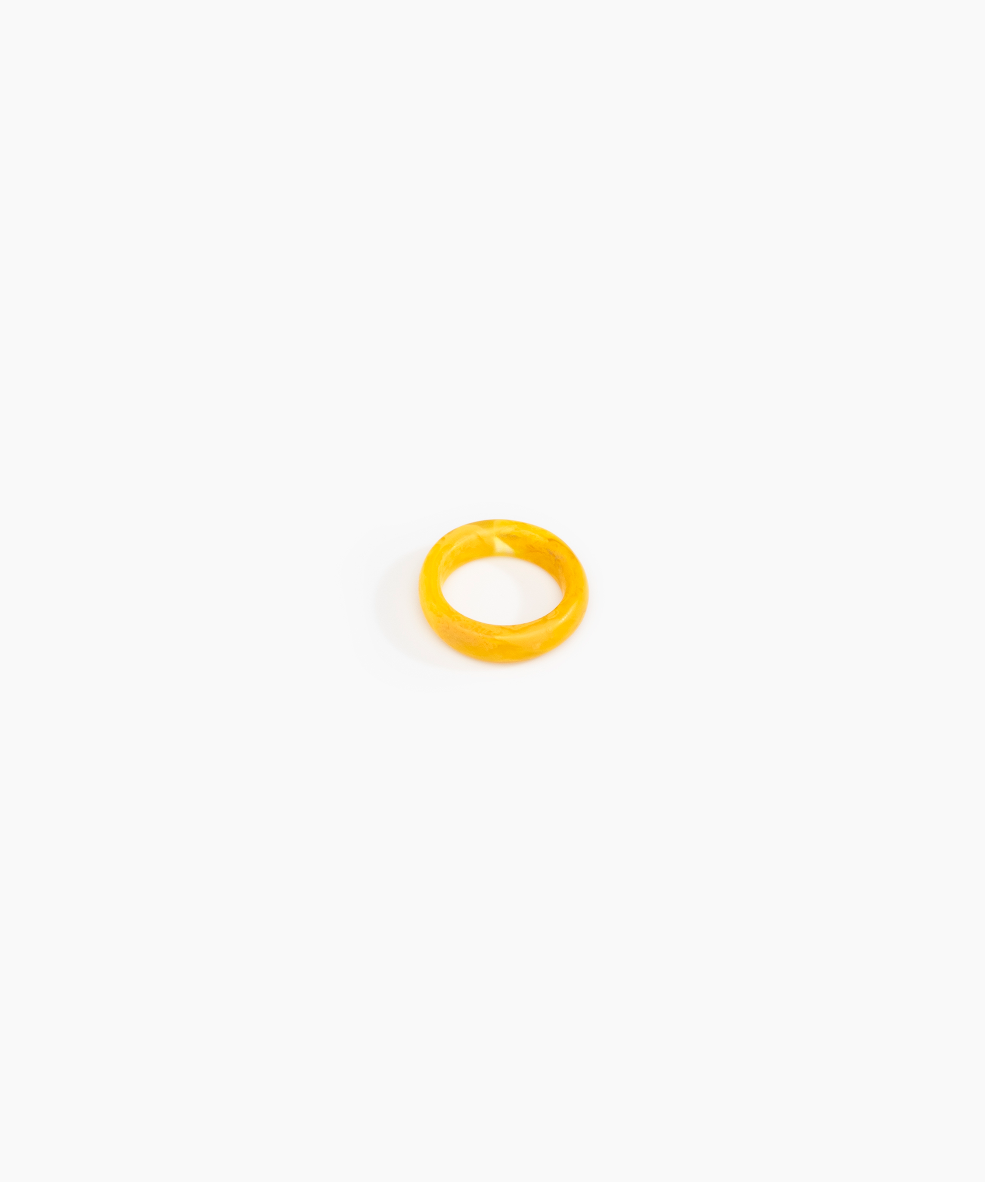 Dinosaur Designs Modern Tribal Band Ring in Honeycomb Colour resin with Wide Fit