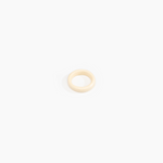Dinosaur Designs Modern Tribal Band Ring in Cream Colour resin with Wide Fit
