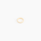 Dinosaur Designs Modern Tribal Band Ring in Cream Colour resin with Wide Fit