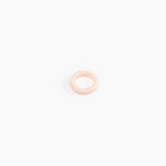 Dinosaur Designs Modern Tribal Band Ring in Rose Swirl Colour resin with Wide Fit