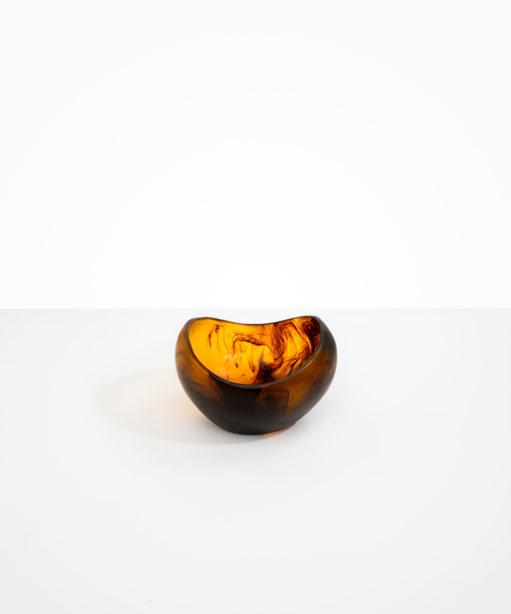 Dinosaur Designs Medium Beetle Bowl in Tortoise Colour resin