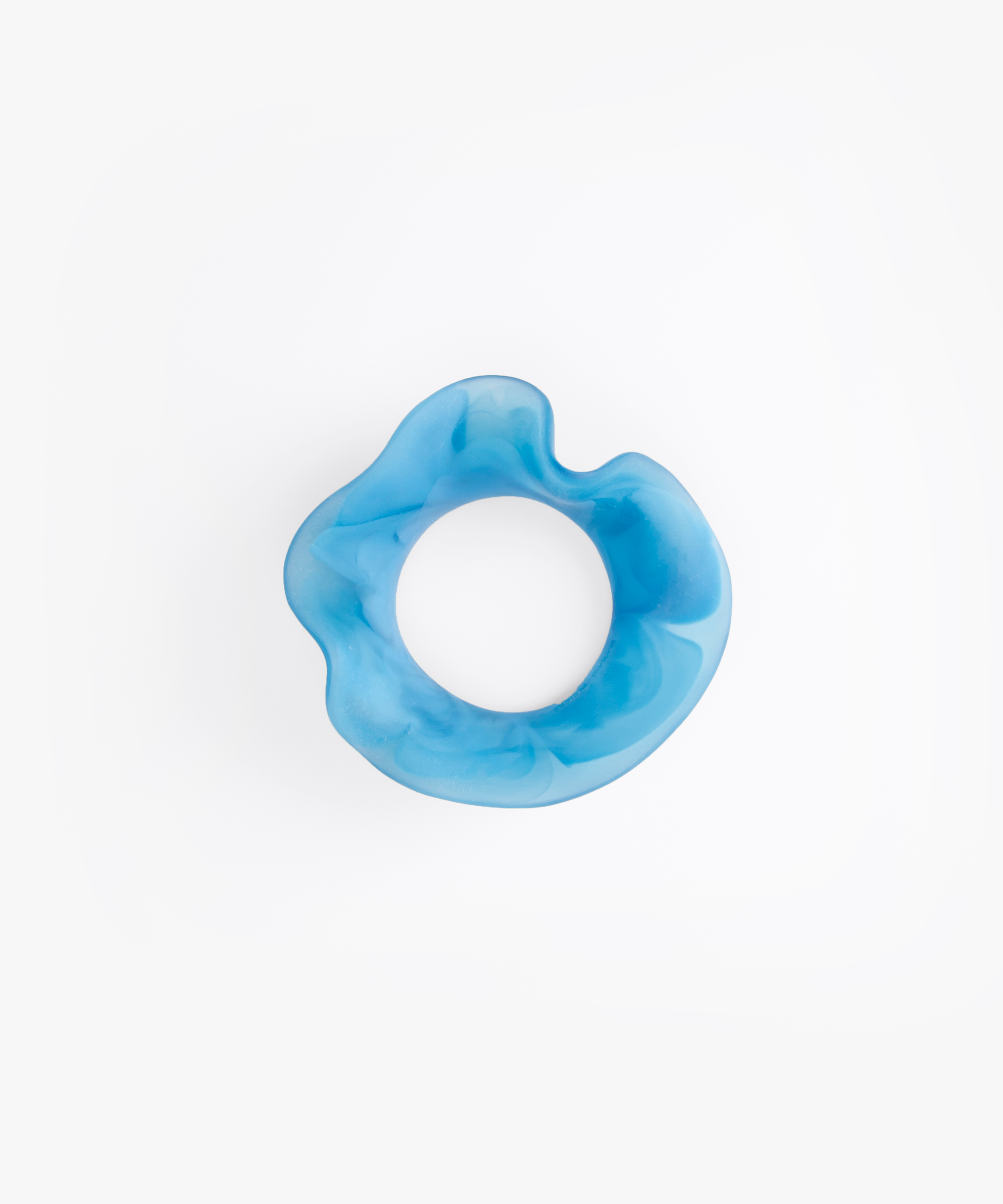Dinosaur Designs Orchid Bangle in Sky Colour resin with Wide Fit